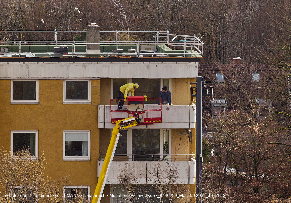 09.03.2023 - Fassadensanierung und Balkonentfernung am Karl-Marx-Ring 57c